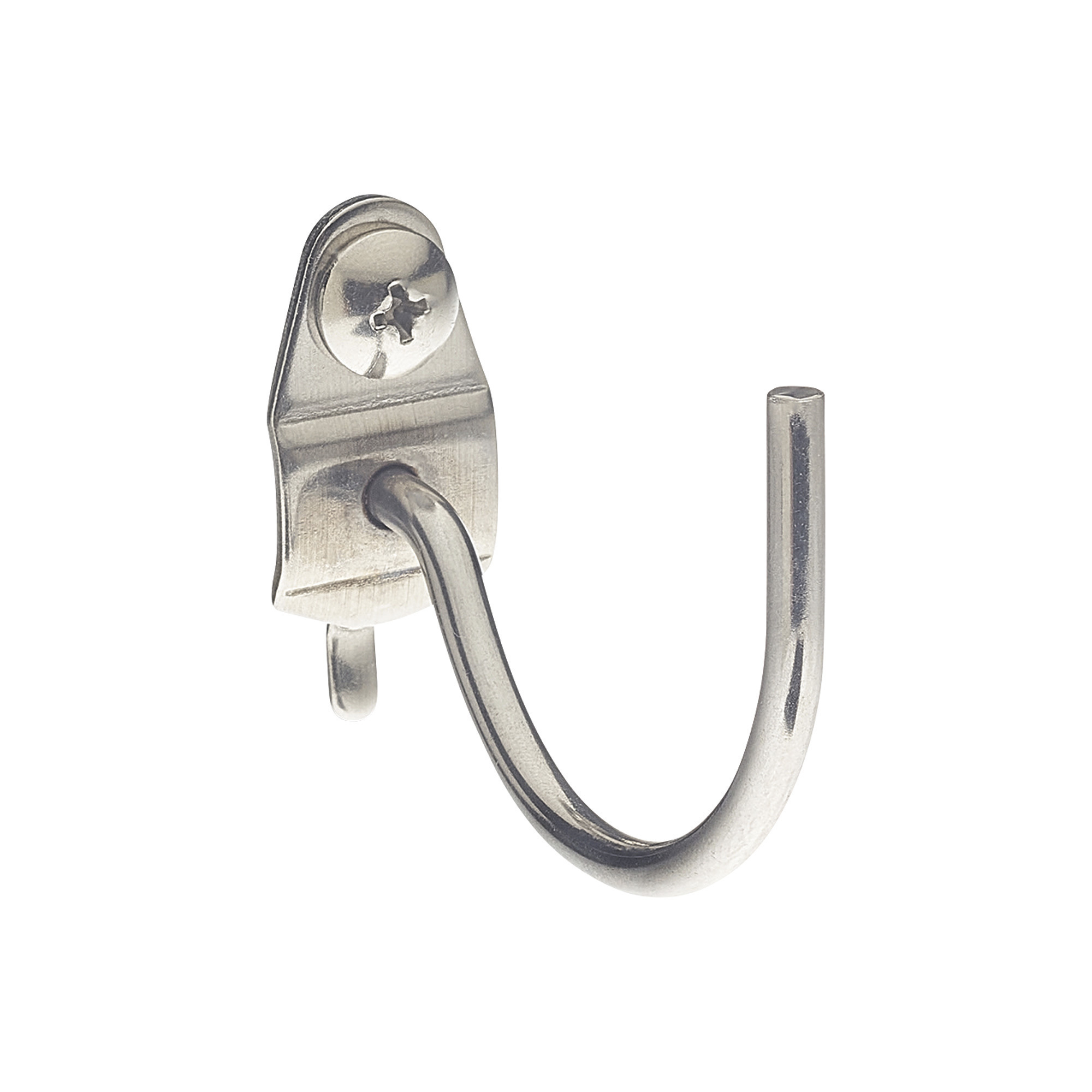 Triton Products DuraHook 2 1/4in. Curved Stainless Single Rod Hooks, 3-Pk., Model# 85200